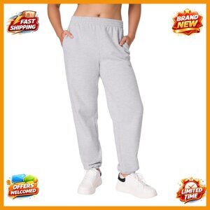 Midweight Fleece Joggers with Pockets, 30" Inseam, Plus Size Available